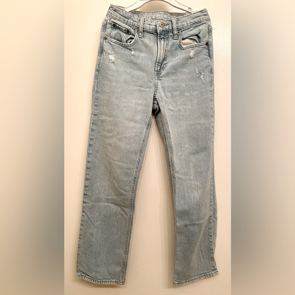 Gap Sky High Loose Jeans Teens (Size 10) medium wash